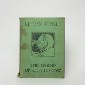 Vintage 1941 Rip Van Winkle Sleepy Hollow Book Macmillan Eric Pape HC